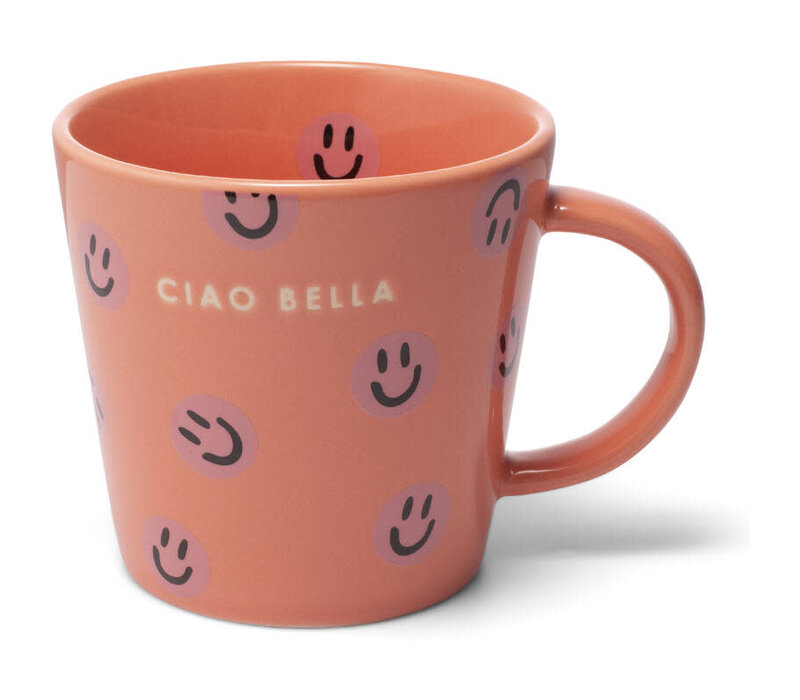 Teakop Smileys Ciao Bella koraal