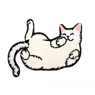 Bitten Sleepy Cat Rug