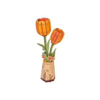 Bloem Oranje Tulp | Bouwpakket | Bouwset | Miniatuurset | DIY | Modelbouwpakket
