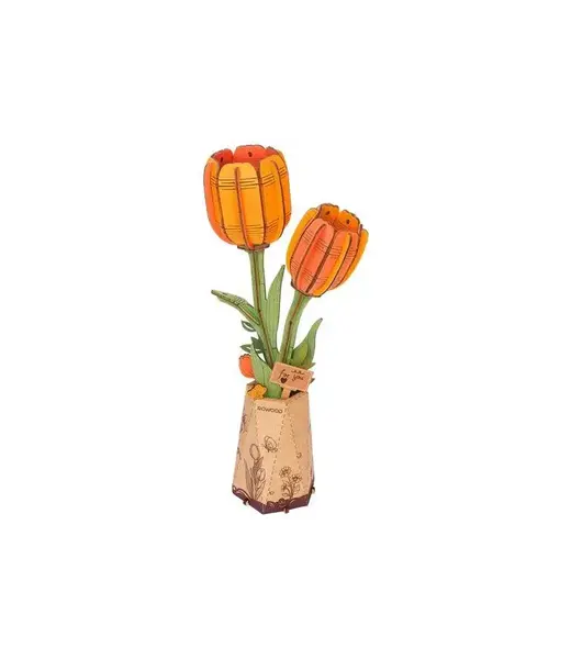 Bloem Oranje Tulp | Bouwpakket | Bouwset | Miniatuurset | DIY | Modelbouwpakket