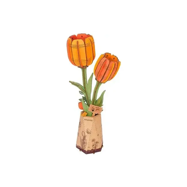 Bloem Oranje Tulp | Bouwpakket | Bouwset | Miniatuurset | DIY | Modelbouwpakket