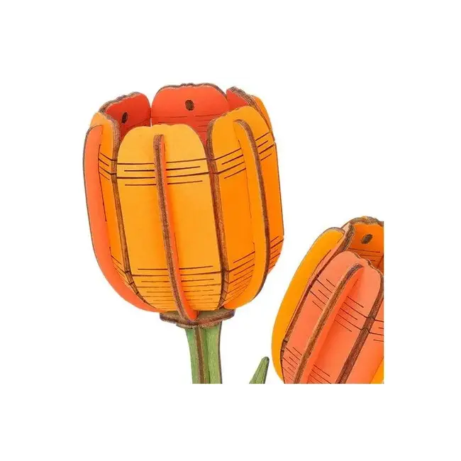 Bloem Oranje Tulp | Bouwpakket | Bouwset | Miniatuurset | DIY | Modelbouwpakket