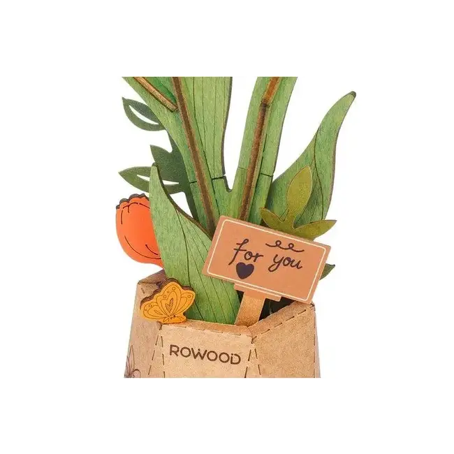 Bloem Oranje Tulp | Bouwpakket | Bouwset | Miniatuurset | DIY | Modelbouwpakket