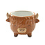 Highland Cow mini planter