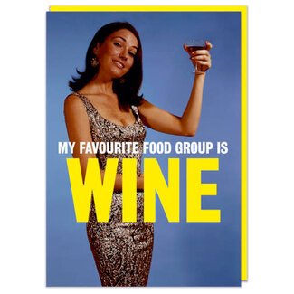 My favourite food group is wine