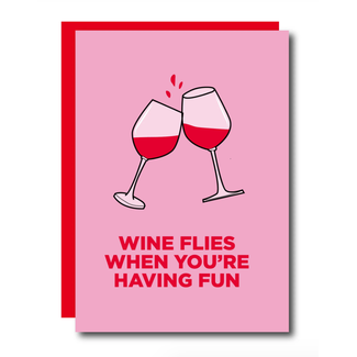 Studio Soph Wine flies card