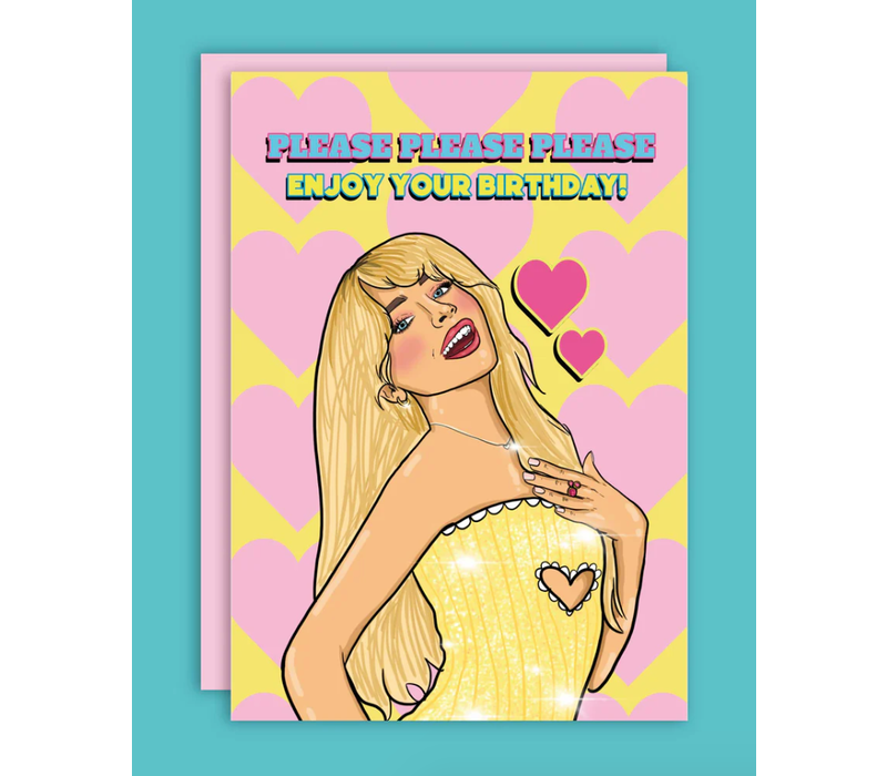 Please please please card | Sabrina | Verjaardag | Wenskaart | Studio Soph