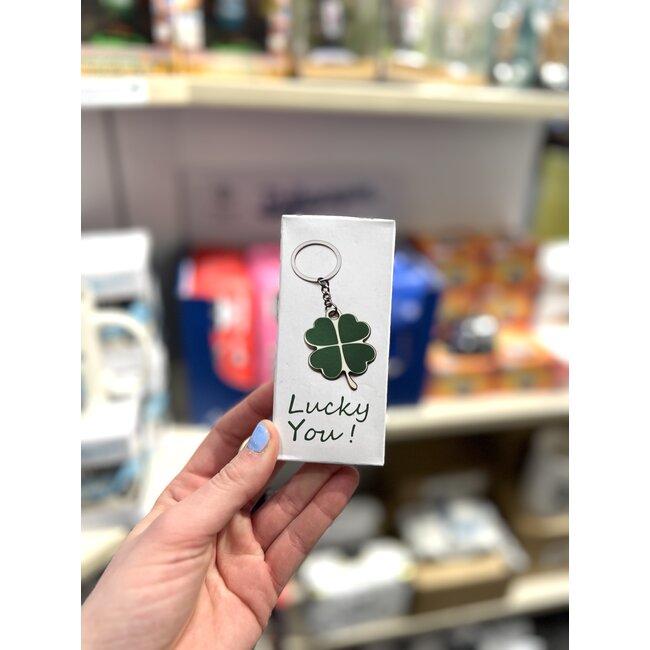 Invotis Sleutelhanger | Klavertje vier | Geluk