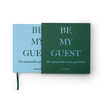 Guest Book - Green/Blue