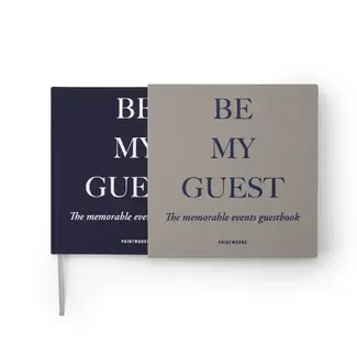 Guest Book - grey/navy