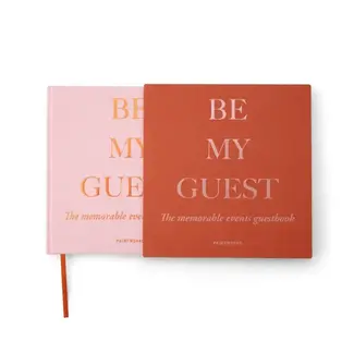 Guest Book - rust/pink