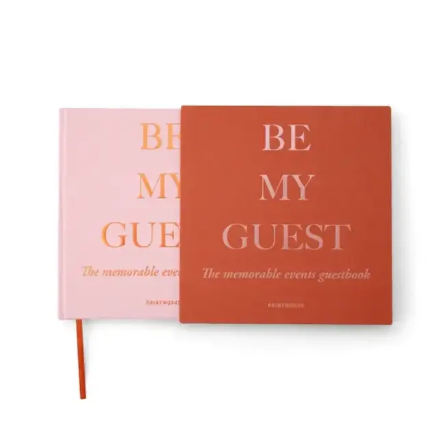 Gastenboek - rust/pink