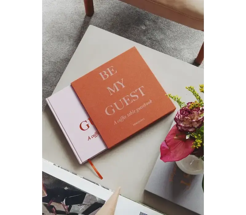Gastenboek - rust/pink
