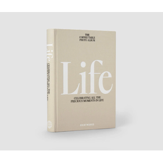 Photo Album Coffee Table Book - Life beige