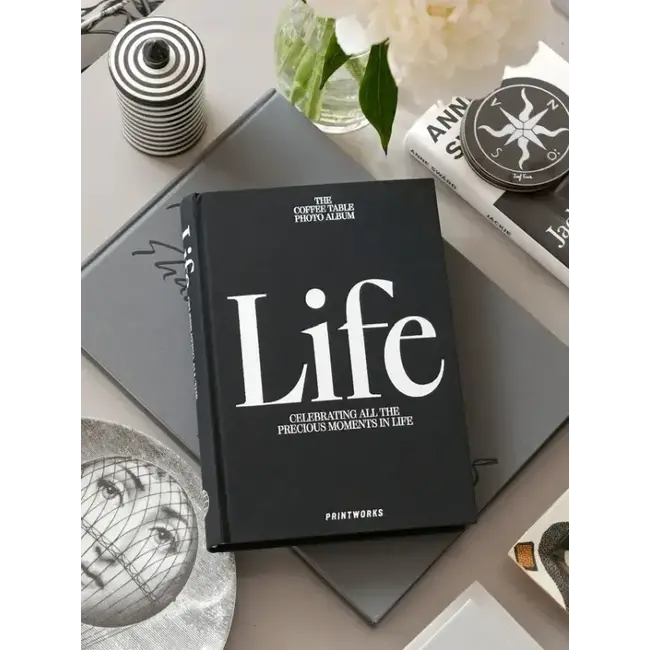 Photo Album Coffee Table Book - Life (Black) | Fotoalbum