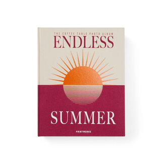 Photo Album Coffee Table Book - Endless Summer maroon