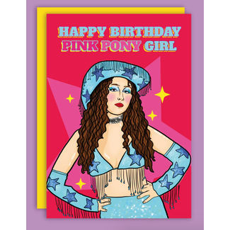 Studio Soph Pink pony girl card