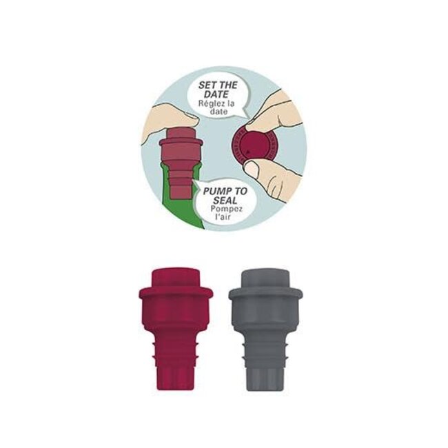 Kikkerland Wijnpomp- set van 2