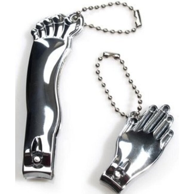 Kikkerland Nagelschaar set Hand+voet Zilver