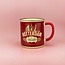 Beker vintage City Rotterdam rood small
