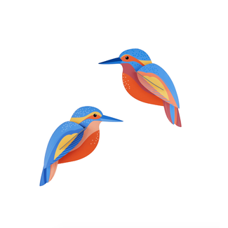 Studio ROOF Garden Bird - Kingfishers | Ijsvogel | Vogel | DIY