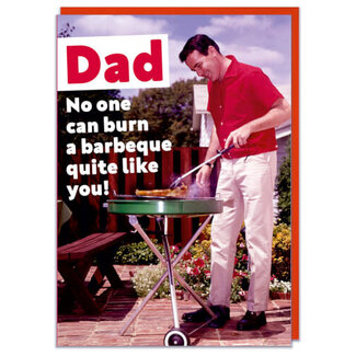 Dad burn a BBQ