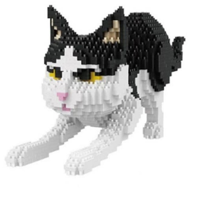 Balody Zwart Witte kat speels | Kat | Bouwpakket | Cat