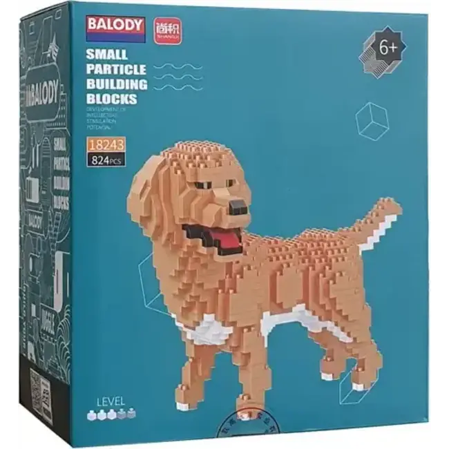 Balody Golden Retriever | Hondje | Dog | | Bouwpakket | Bouwset | Miniatuurset | DIY | Modelbouwpakket