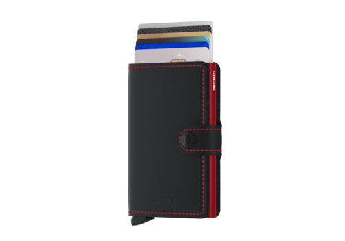 Secrid Miniwallet Matte Black & Red | Secrid Wallet