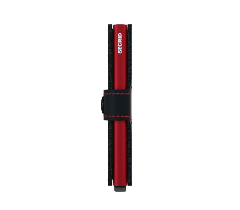 Miniwallet Matte Black & Red | Secrid Wallet | Portemonnee