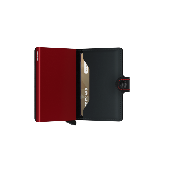Secrid Miniwallet Matte Black & Red | Secrid Wallet | Portemonnee