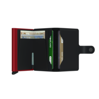 Miniwallet Matte Black & Red | Secrid Wallet | Portemonnee