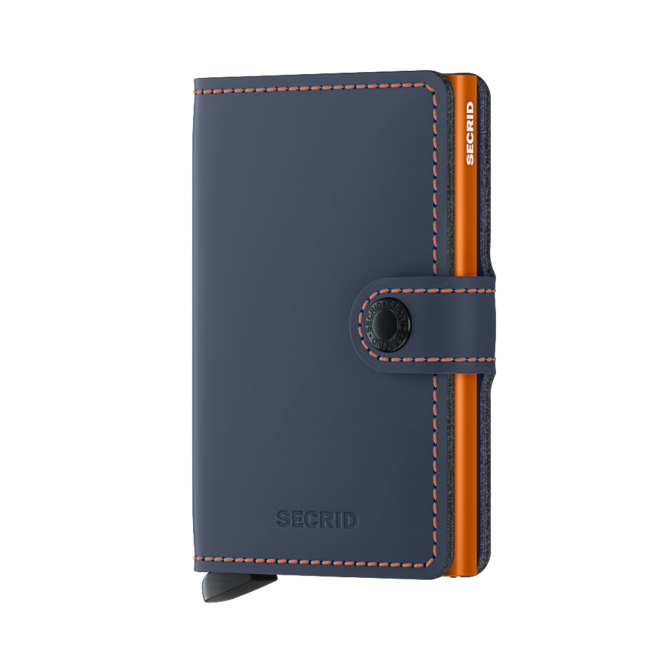 Secrid Miniwallet Matte Nightblue & Orange | Secrid Wallet | Portemonnee