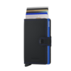 Miniwallet Matte Black & Blue | Secrid Wallet