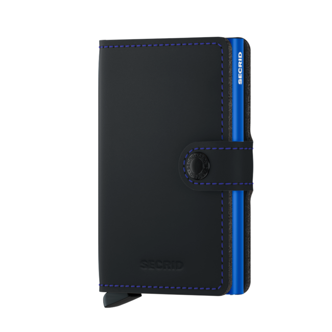 Secrid Miniwallet Matte Black & Blue | Secrid Wallet | Portemonnee