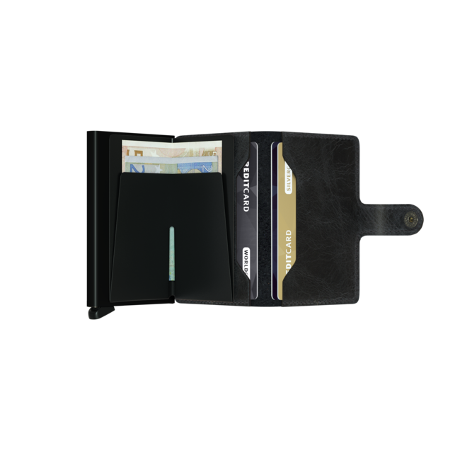 Secrid Miniwallet vintage Black | Portemonnee