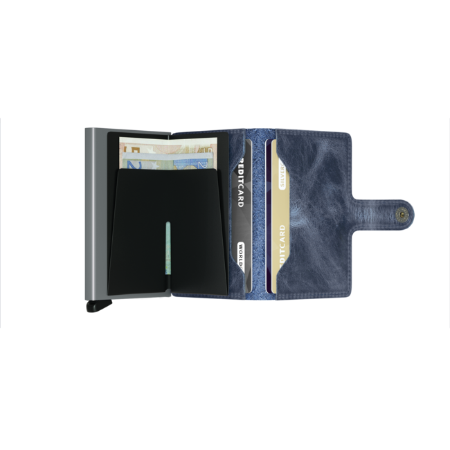 Secrid Miniwallet Vintage Blue | Portemonnee | Gadget | Kaarthouder