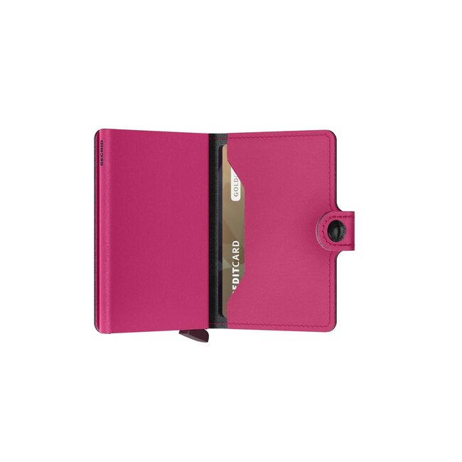 Secrid Miniwallet Yard powder fuchsia | Vegan leer | Portemonnee | Gadget | Kaarthouder