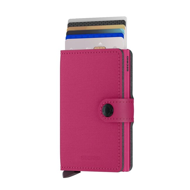 Secrid Miniwallet Yard powder fuchsia | Vegan leer | Portemonnee | Gadget | Kaarthouder