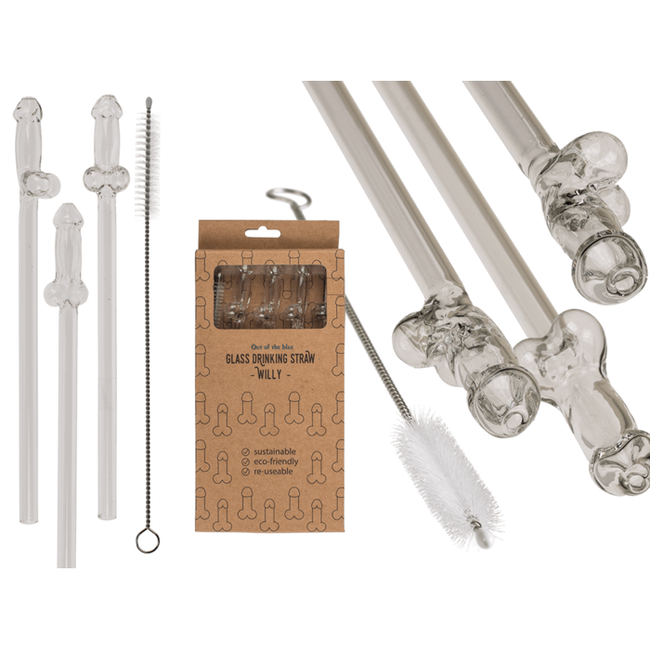 Glazen rietjes Willy