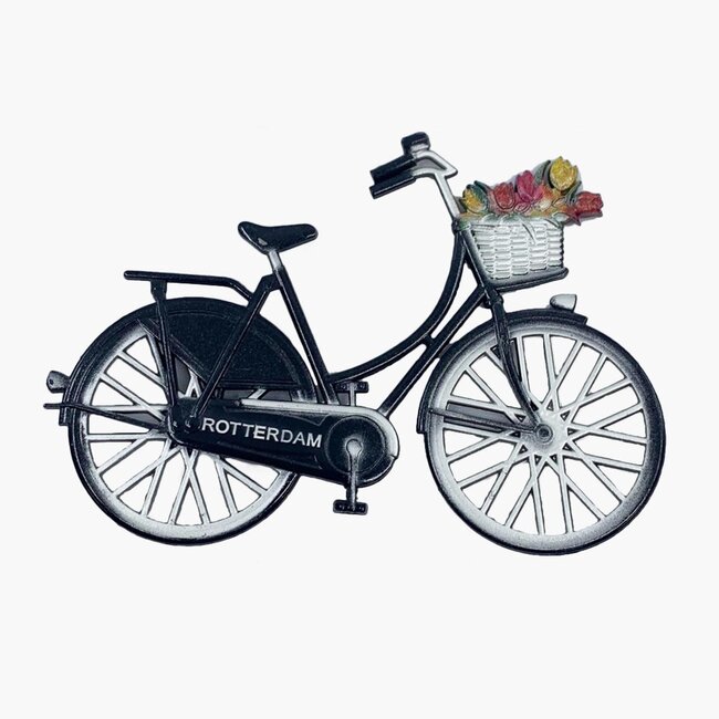 Magneet Fiets zwart Rotterdam