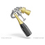 Sleutelhanger Champagne fles zwart
