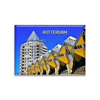 Magneet kubuswoningen met potlood