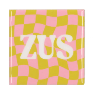 Tile zus pink green
