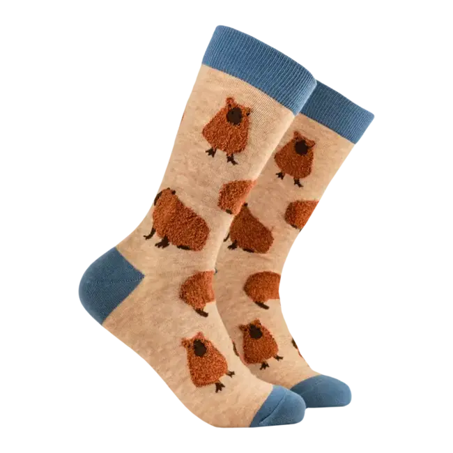 Sok Capibara Fluffies oatmeal 37-42