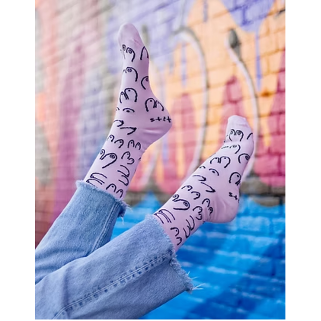 Eatmielies Sokken - Titties pink (42-46)