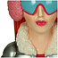 Vaas Fashion Lady met oorwarmers 25x16x28cm