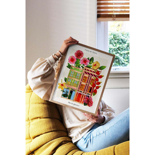 PSTR Studio Matos - Flower Houses - Rio de Janeiro 30x40cm