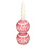 Kandelaar Match Point pink 8x8x15cm