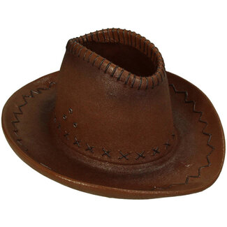 Bloempot Cowboyhoed Polyresin Bruin 31,5x27x13,5cm | Cowboy